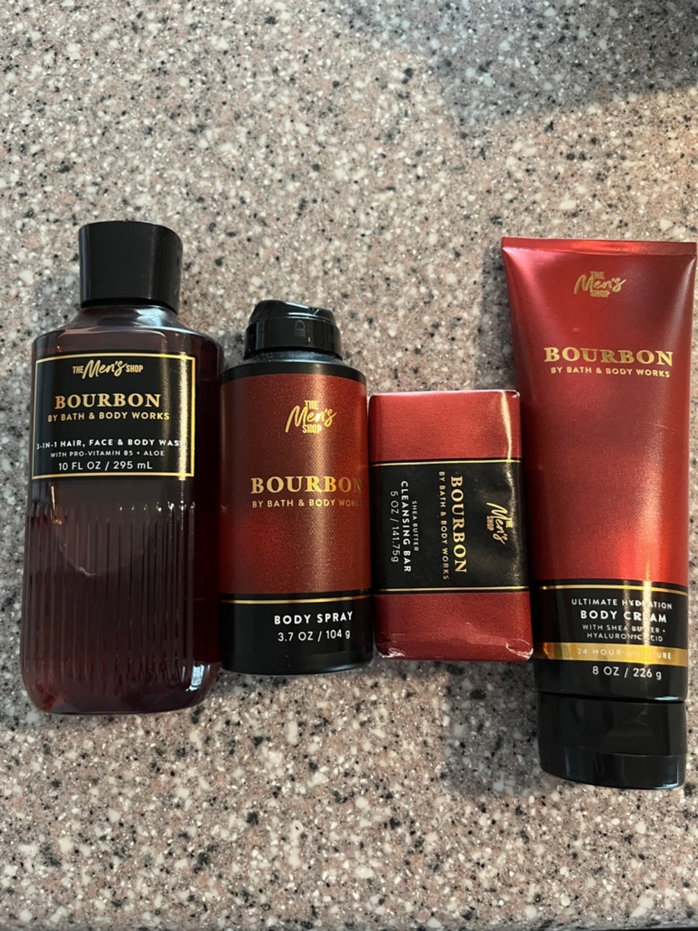 Bath & Body Works Bourbon Men's Grooming Set - Copper and Black